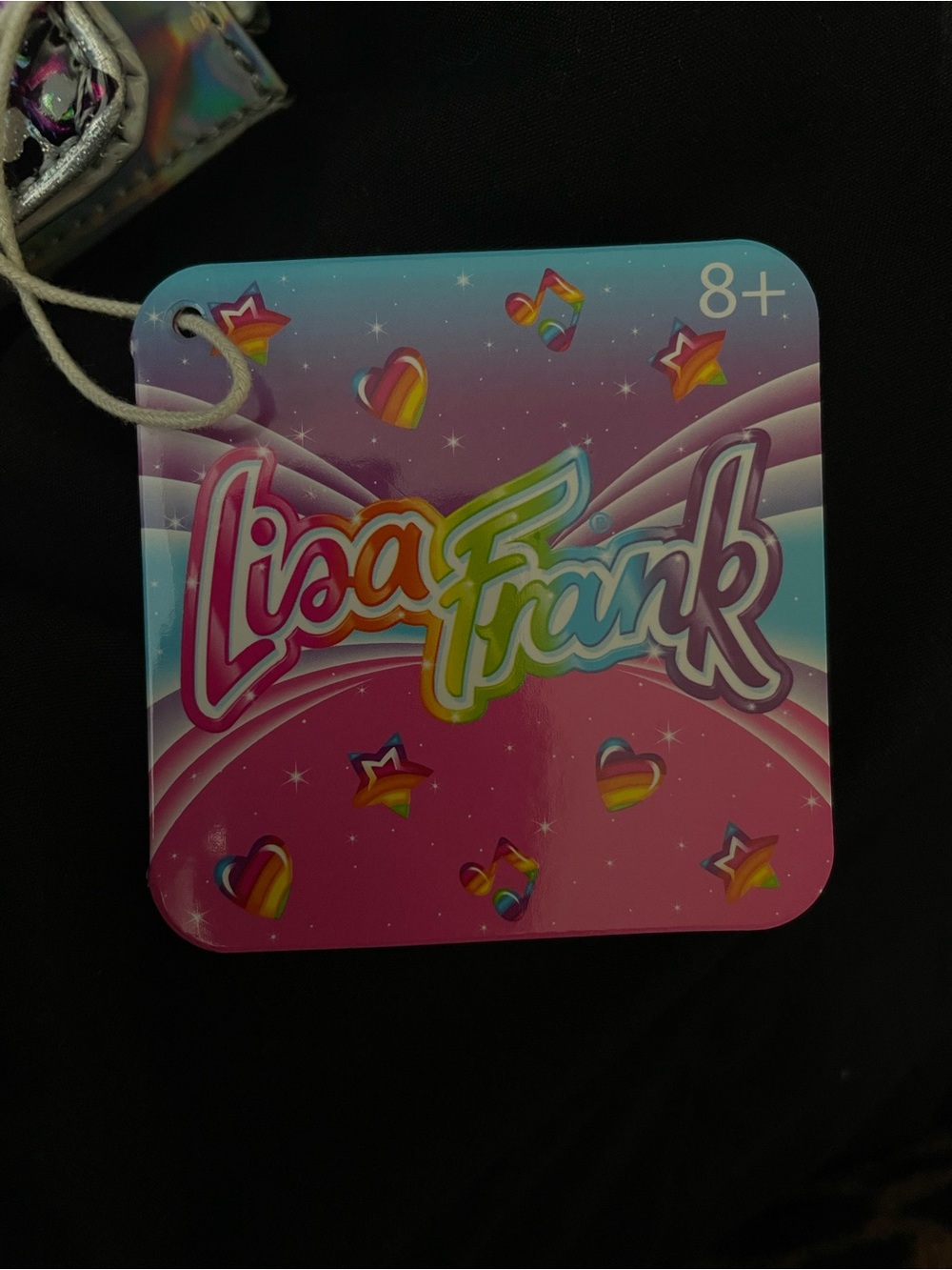 Loungefly Lisa Frank Silver Holographic Zip Clutch - Picture 4 of 6